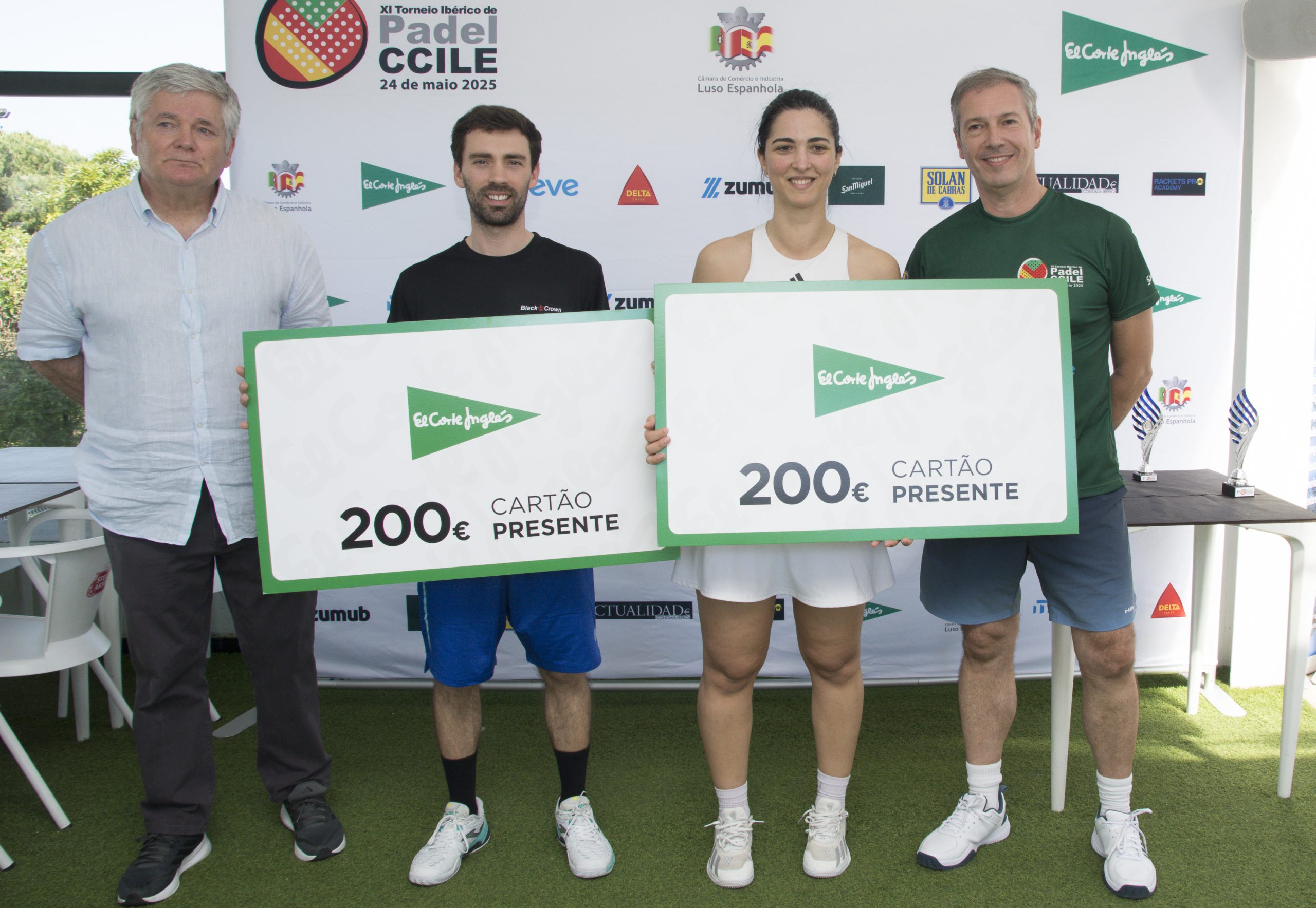XI Torneio Padel 2025-2-6 Vencedores do IX Torneio Ibérico de Padel, Pedro Mendonça dos Santos e Pedro Jorge Correia, da Maxampor